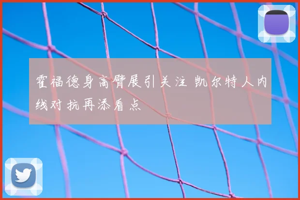 霍福德身高臂展引关注 凯尔特人内线对抗再添看点