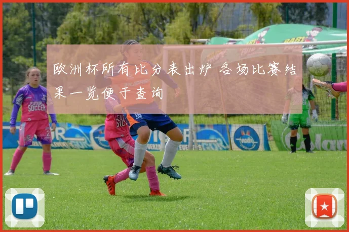 欧洲杯所有比分表出炉 各场比赛结果一览便于查询